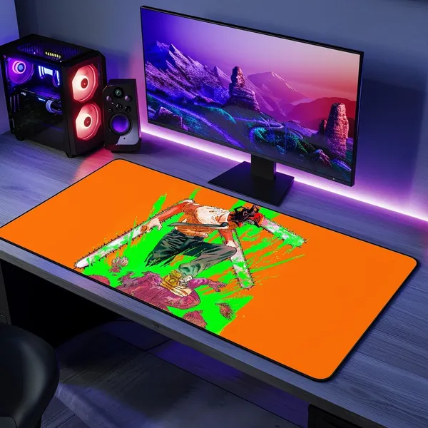 Lycra_Anime_Denji_Neon_Rage_Print_Desk_Mat