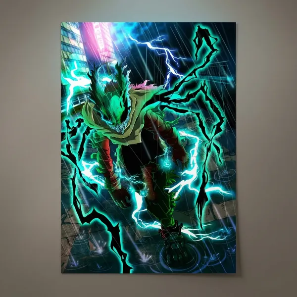 One_For_All_Black_Whip_Matte_Anime_Poster_-_Pack_Of_7