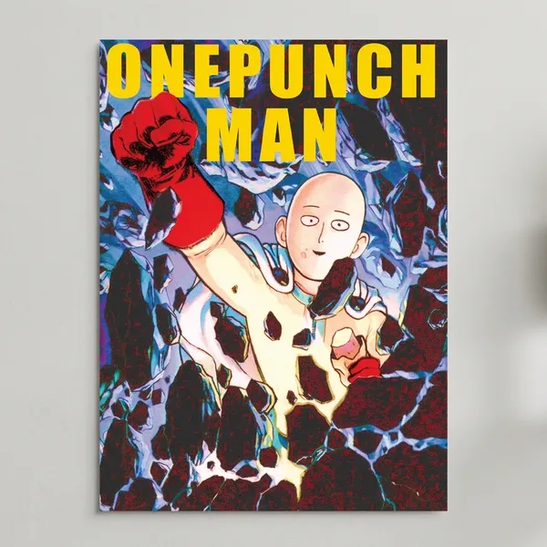 Saitama_Matte_Paper_Anime_Poster_-_Pack_Of_7