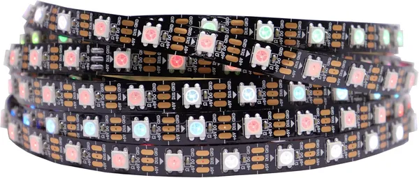5V_5Meter_Pixel_LED_Strip_LightWS2812B_IC_RGB_5050SMD_ECO_Individual_Addressable_LED_Strip_Light,_16.4FT_300LED_60LED/m_Flexible_Full_Color_IP30_DC5V_Black_PCB_for_DIY_Project_(No_Power_Adapter_or_Controller)