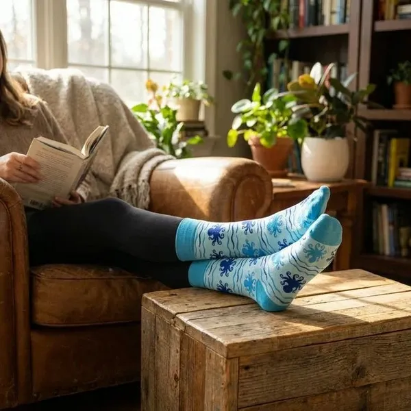 Blue_Octopus_Wave_Print_Crew_Socks