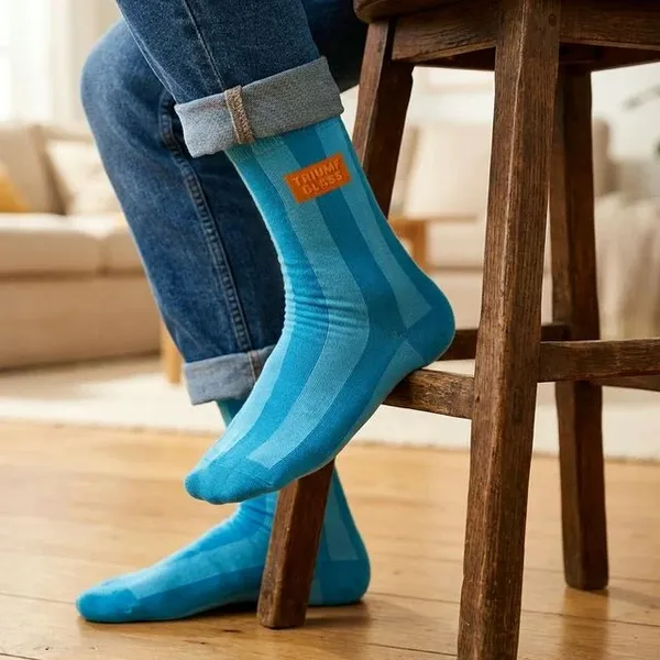 Turquoise_Blue_Vertical_Stripe_Crew_Socks