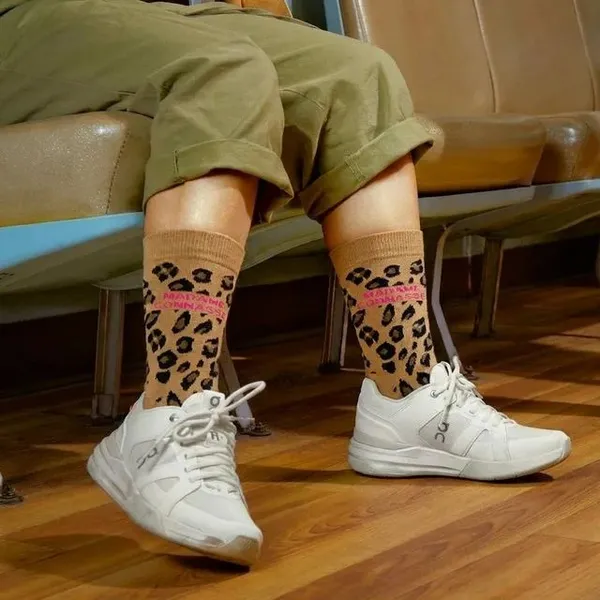 Beige_Leopard_Print_Crew_Socks_With_Pink_Stripes