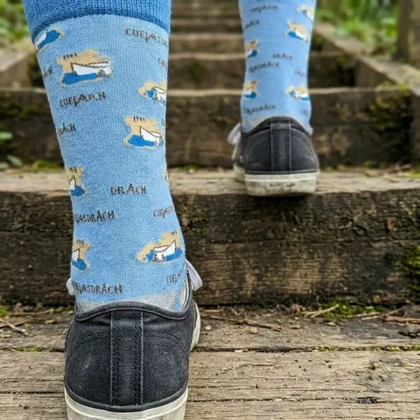 Blue_Printed_Crew_Length_Socks_With_Book_Pattern
