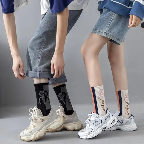 Cotton_Crew_Socks_With_Graphic_Prints-5_pairs