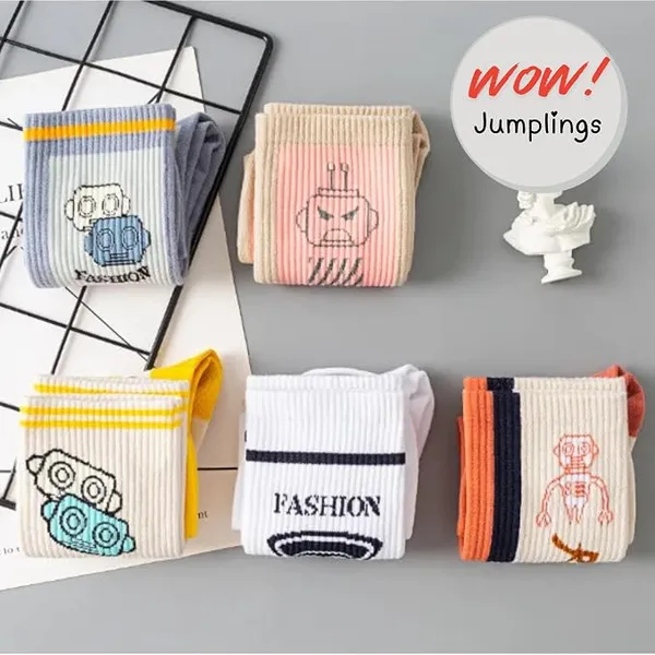 Cotton_Crew_Socks_With_Graphic_Prints-5_pairs