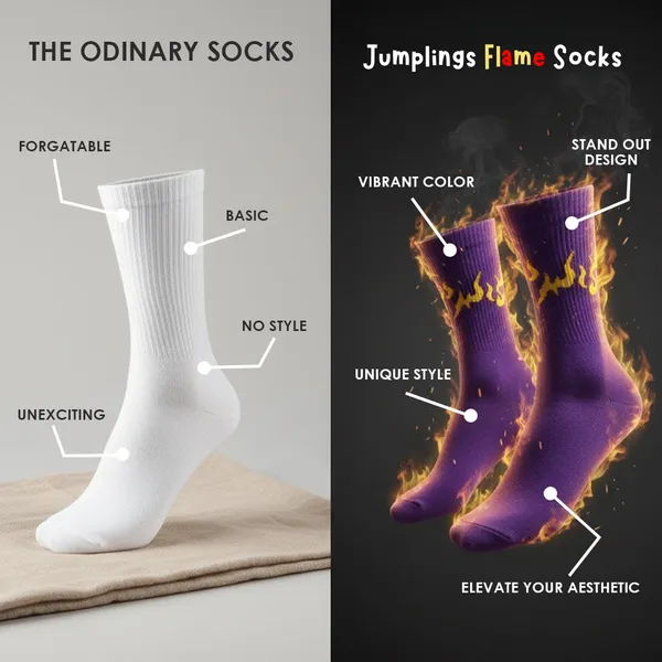 Flame_Statement_Crew_Socks_(Pack_of_5_|_Unisex)
