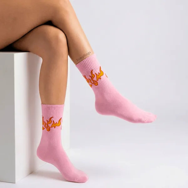 Flame_Statement_Crew_Socks_(Pack_of_5_|_Unisex)