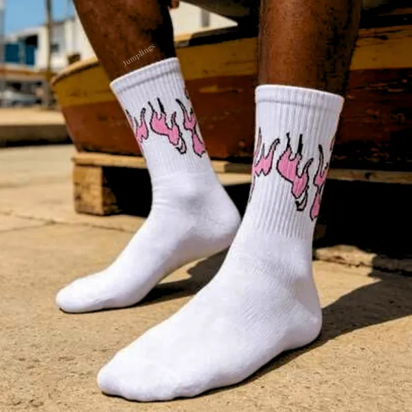 Flame_Statement_Crew_Socks_(Pack_of_5_|_Unisex)