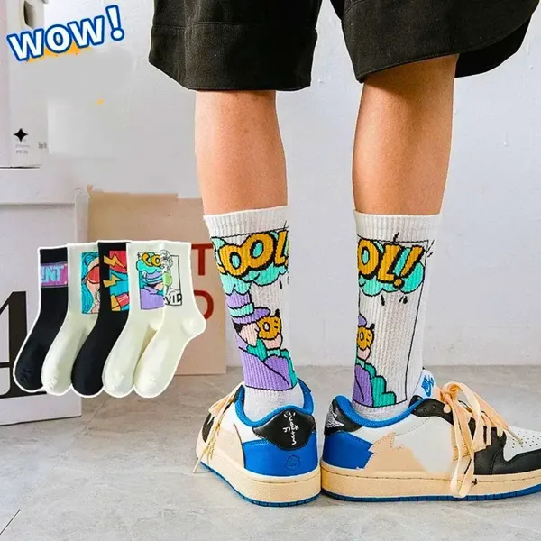 Pop_Culture_Crew_Aesthetic_Streetwear_Socks_-_Pack_of_4_|_Premium_Cotton_Crew_Socks