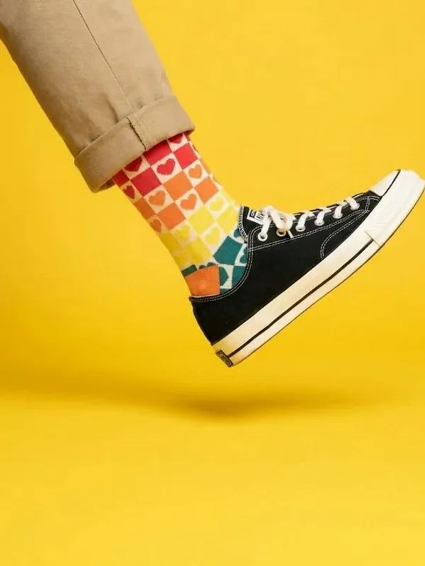 Heart_&_Checkered_Pattern_Crew_Socks_Unisex