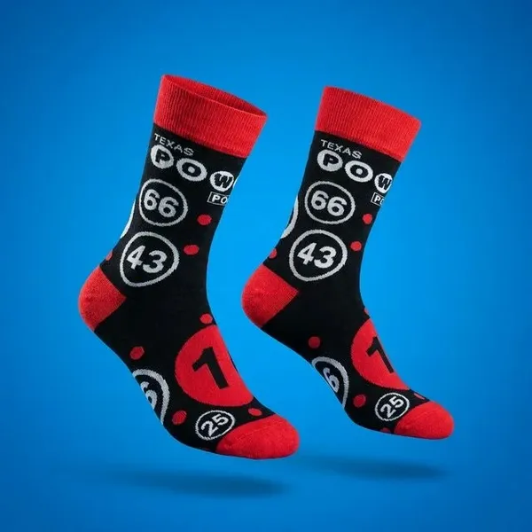 Black_Red_Route_66_Graphic_Print_Crew_Socks