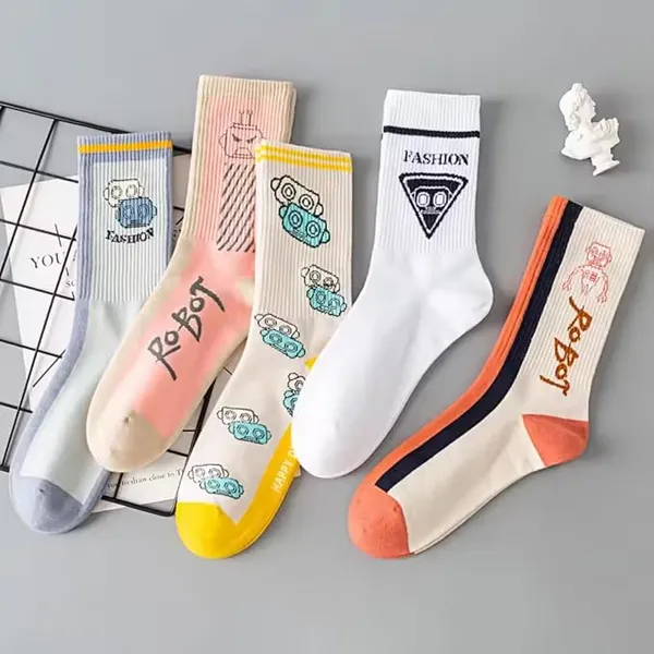 Cotton_Crew_Socks_With_Graphic_Prints-5_pairs