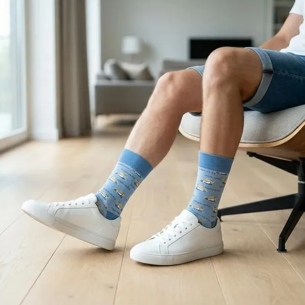 Blue_Printed_Crew_Length_Socks_With_Book_Pattern