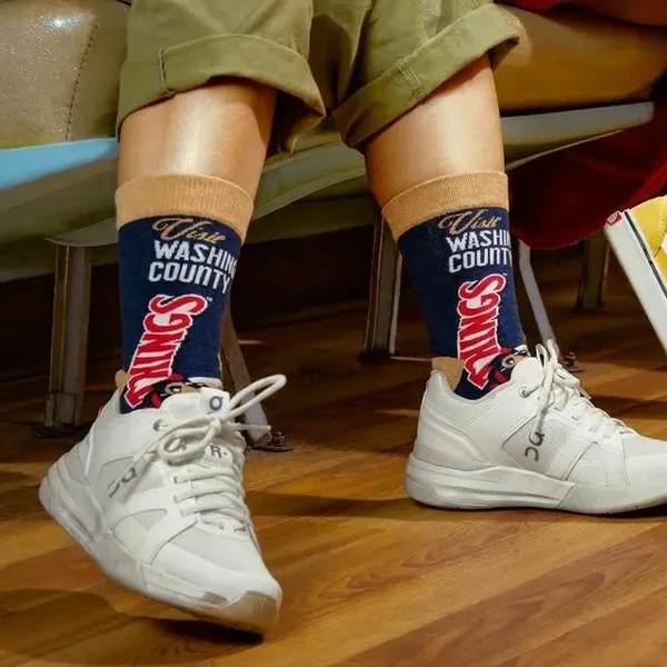 Navy_Blue_Cotton_Novelty_Printed_Crew_Socks_For_Women