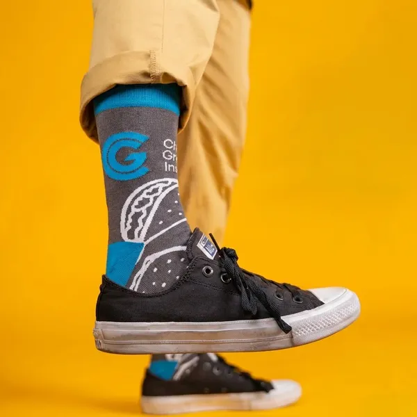 Grey_And_Blue_Burger_Print_Crew_Length_Socks