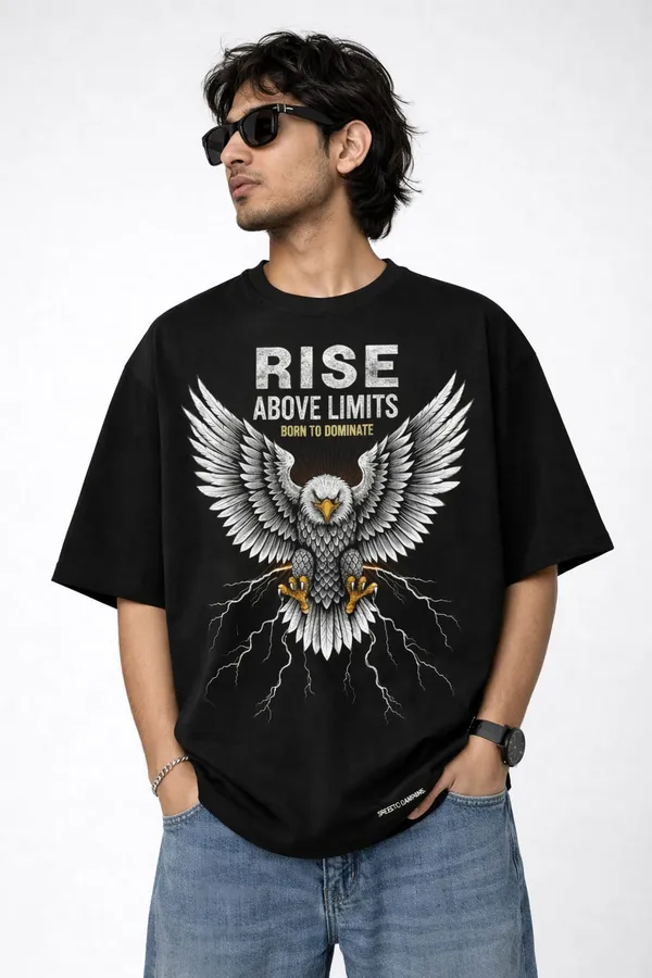 Black_Cotton_Oversized_Graphic_Print_T-Shirt_For_Men