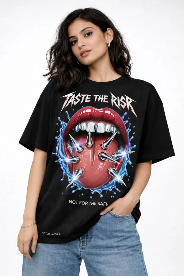 Black_Cotton_Oversized_Graphic_Print_T-Shirt_For_Women