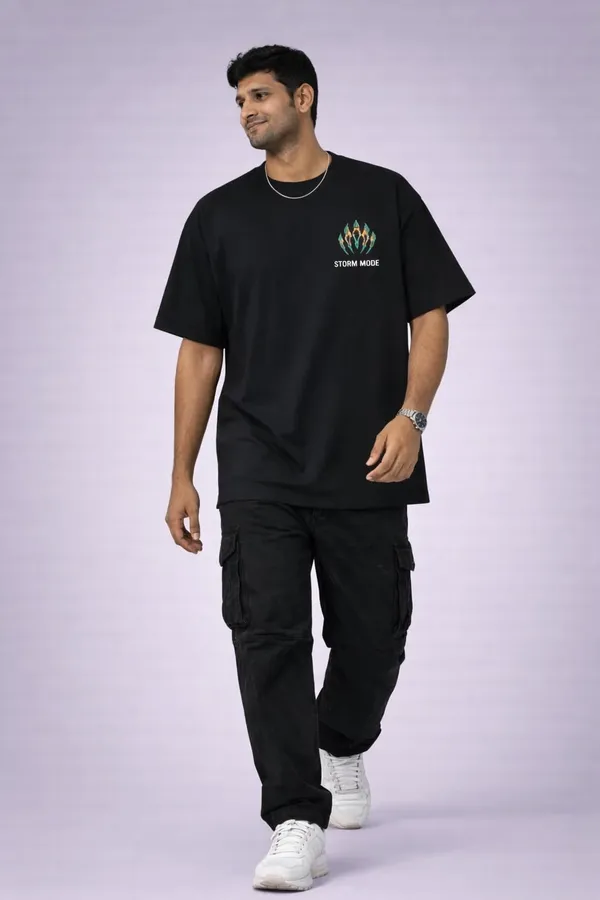 Black_Cotton_Oversized_Graphic_Print_T-Shirt_For_Men