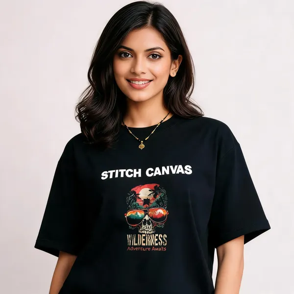 Black_Oversized_Graphic_Print_T-Shirt_For_Women