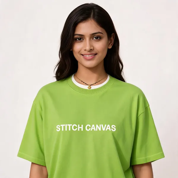 Green_Cotton_Graphic_Print_Oversized_T-Shirt_For_Women