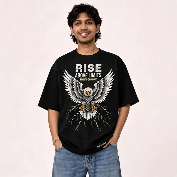 Black_Cotton_Oversized_Graphic_Print_T-Shirt_For_Men