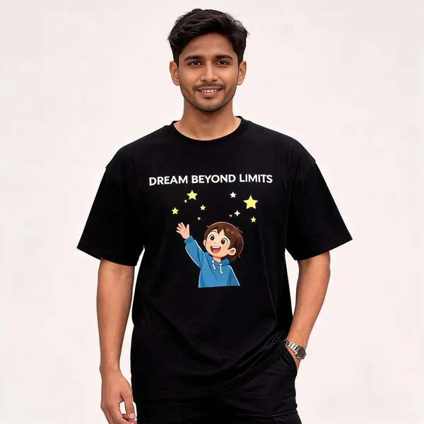 Black_Cotton_Dream_Beyond_Limits_Graphic_Print_Oversized_T-Shirt_For_Men