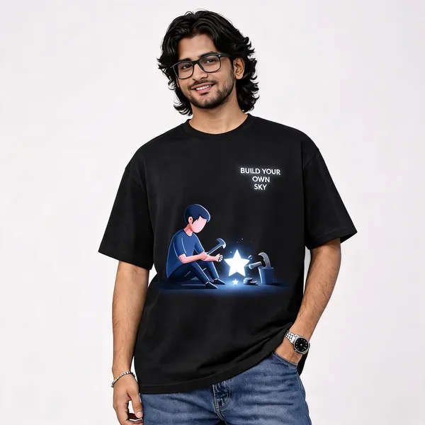 Black_Graphic_Print_Oversized_Fit_T-Shirt_For_Men