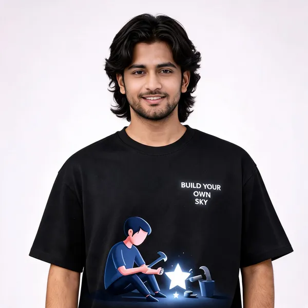 Black_Graphic_Print_Oversized_Fit_T-Shirt_For_Men