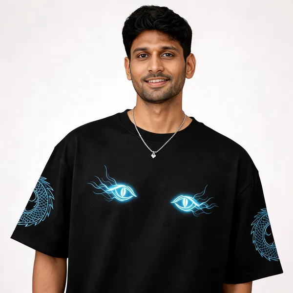 Black_Cotton_Oversized_Graphic_Print_T-Shirt_For_Men