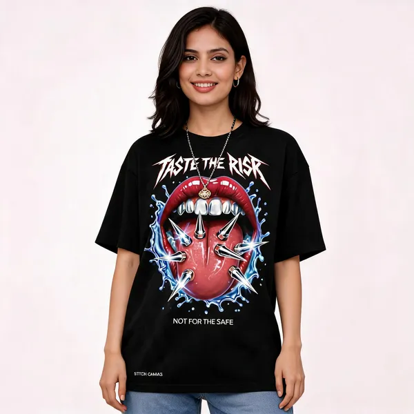 Black_Cotton_Oversized_Graphic_Print_T-Shirt_For_Women