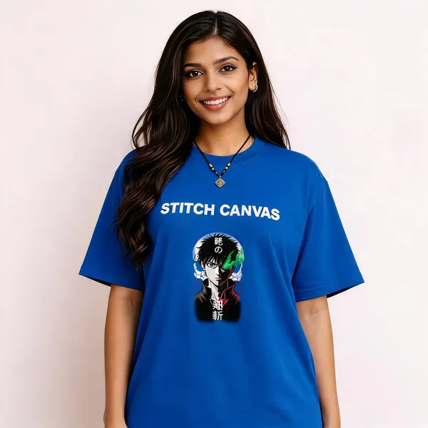 Blue_Cotton_Oversized_Anime_Print_T-Shirt_For_Women