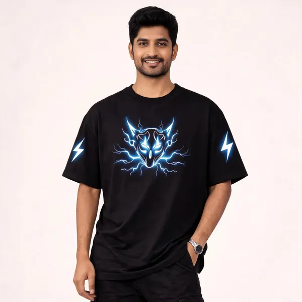 Black_Cotton_Oversized_Graphic_Print_T-Shirt_For_Men