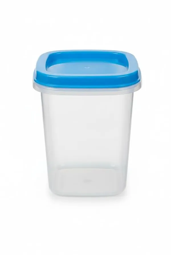 White_And_Blue_Plastic_Food_Storage_Container_For_Food_Storage