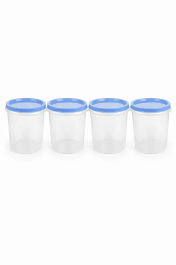 White_And_Blue_Plastic_Round_Food_Storage_Container_For_Organizing_Household_Items_Pack_Of_4