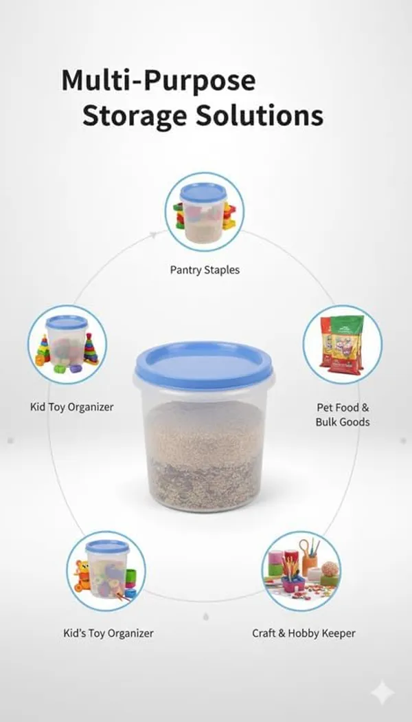 White_And_Blue_Plastic_Round_Food_Storage_Container_For_Organizing_Household_Items_Pack_Of_4