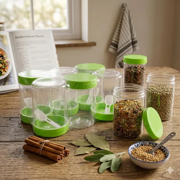 Green_Plastic_Food_Container_For_Storing_Dry_Food_Items_Pack_Of_6