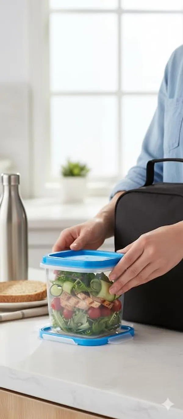 White_And_Blue_Plastic_Food_Storage_Container_For_Food_Storage_Pack_Of_2