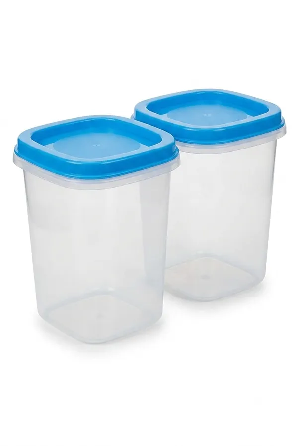White_And_Blue_Plastic_Food_Storage_Container_For_Food_Storage_Pack_Of_2