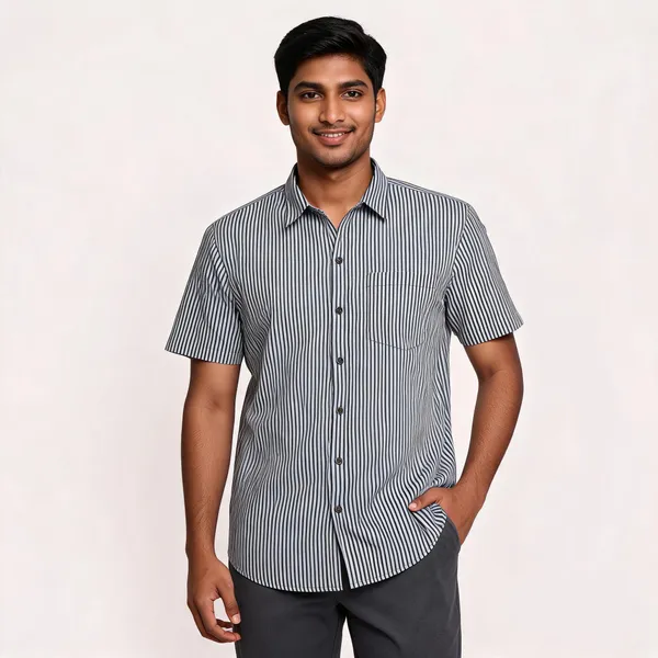 Grey_Pure_Cotton_Regular_Fit_Striped_Shirt_For_Men