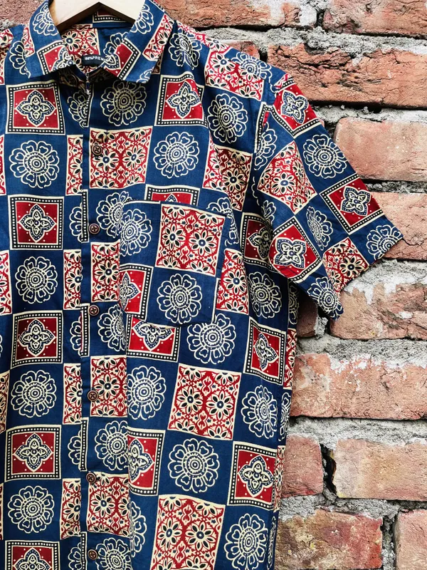 Sanganeri_Print_Cotton_Shirt_For_Men