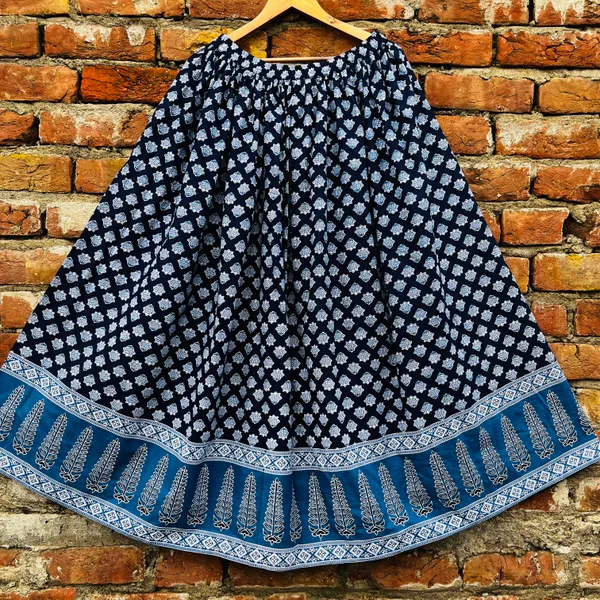 Lotus_Leaf_Cotton_Flared_Skirt