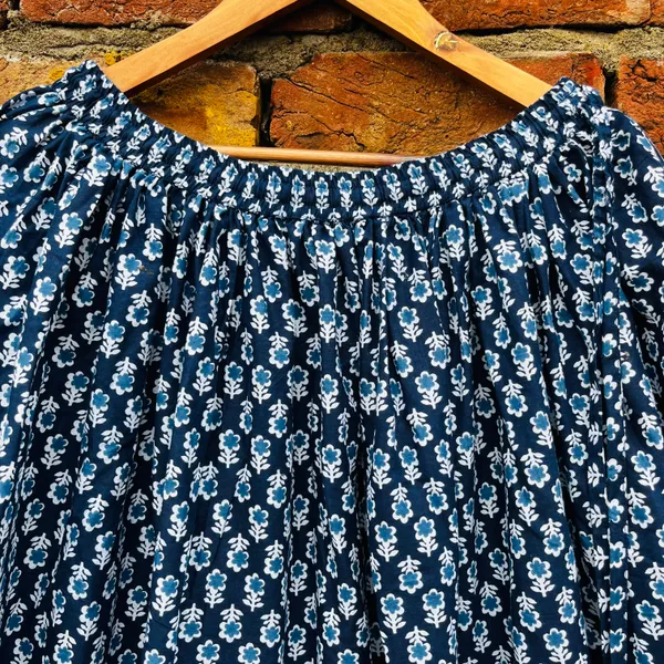 Floral_Printed_Cotton_Flared_Skirt_For_Women