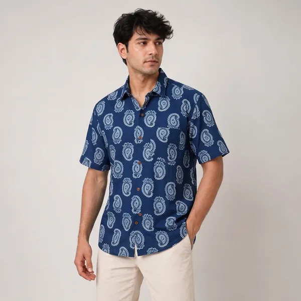 Jaipuri_Block_Print_Cotton_Shirt_For_Men