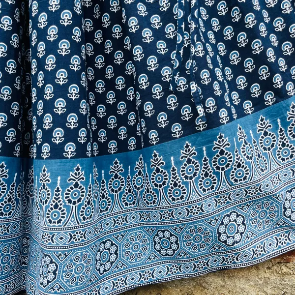 Cotton_Border_Printed_Flared_Skirt_For_Women