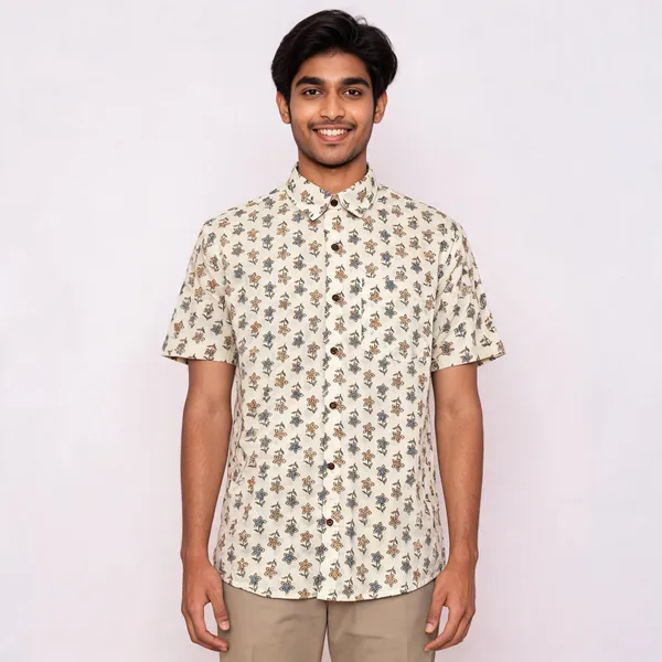 Off_White_Pure_Cotton_Regular_Fit_Floral_Print_Shirt_For_Men