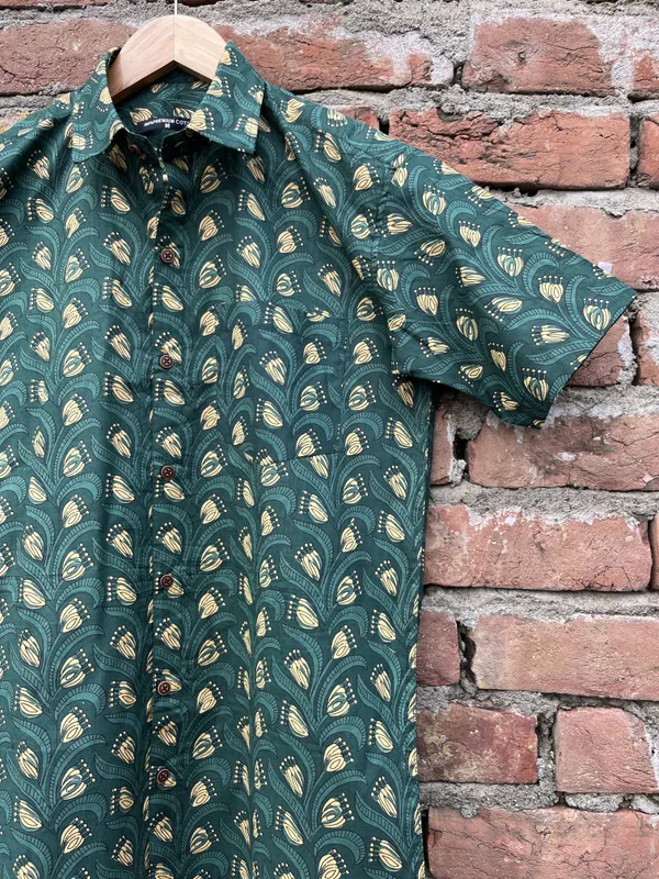 Paisley_Leaf_Pure_Cotton_Print_Shirt_For_Men