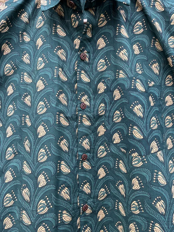 Paisley_Leaf_Pure_Cotton_Print_Shirt_For_Men
