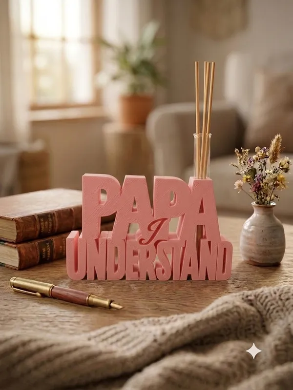 3D_Printed|Papa_I_Understand_Typography_Reed_Diffuser