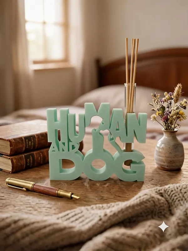 Human_And_Dog_Typography_Reed_Diffuser